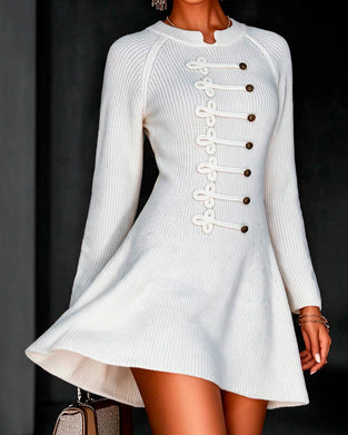 Casual Long Sleeve Sweater Dress