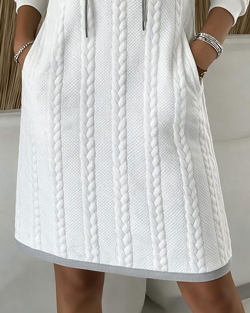 Tie Fashion Color Block Dress