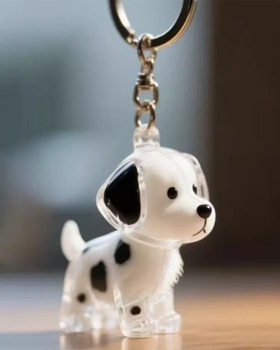 Dog Hair Keepsake Keychain - Memory Capsule Pendant
