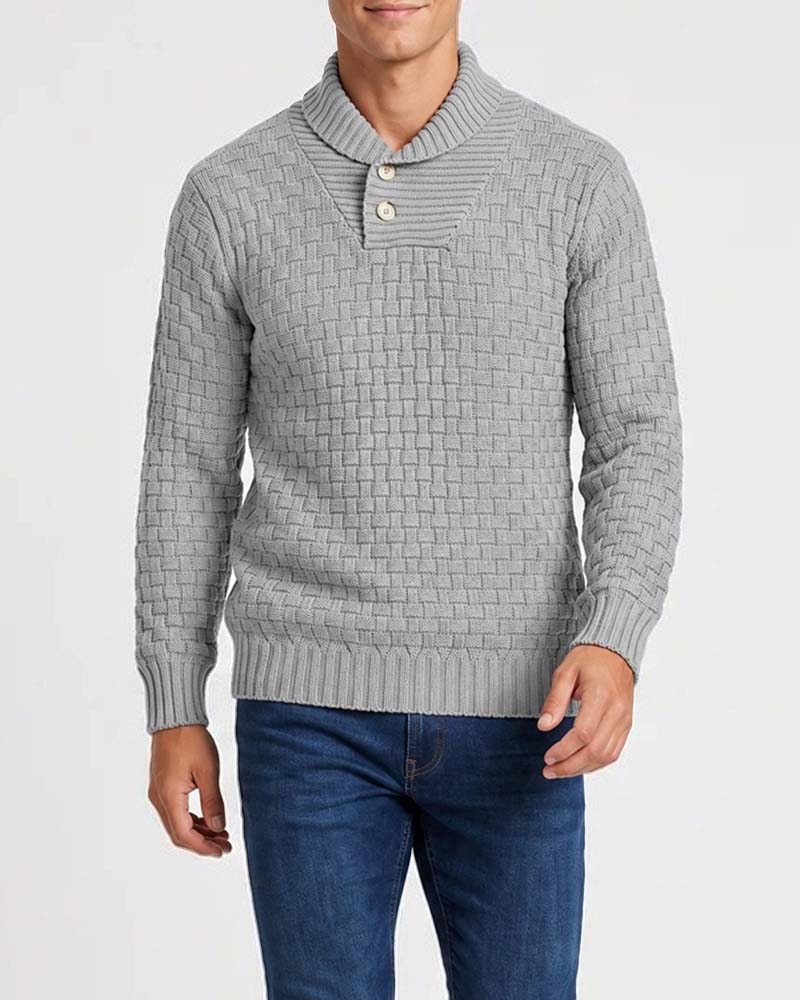 Men's Plaid Casual Pullover