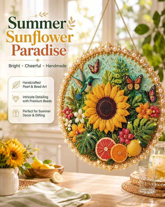🌸🌻 Four Seasons & Holiday Pearl Art Hanging Wreath Kit 🍂🎄
