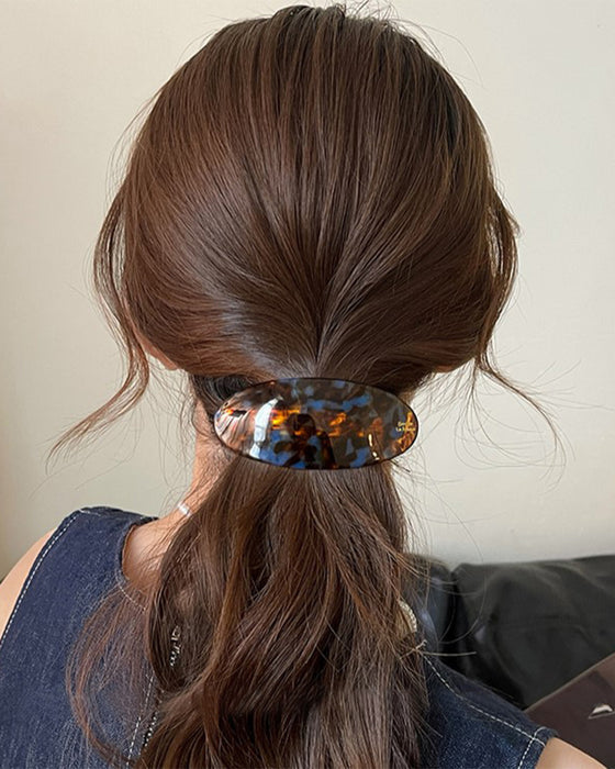 One-word Pone Tail Hairpin Advanced Sense Bangs Clip Half Tie Hair Spring Clip Side Clip Hair Accessories