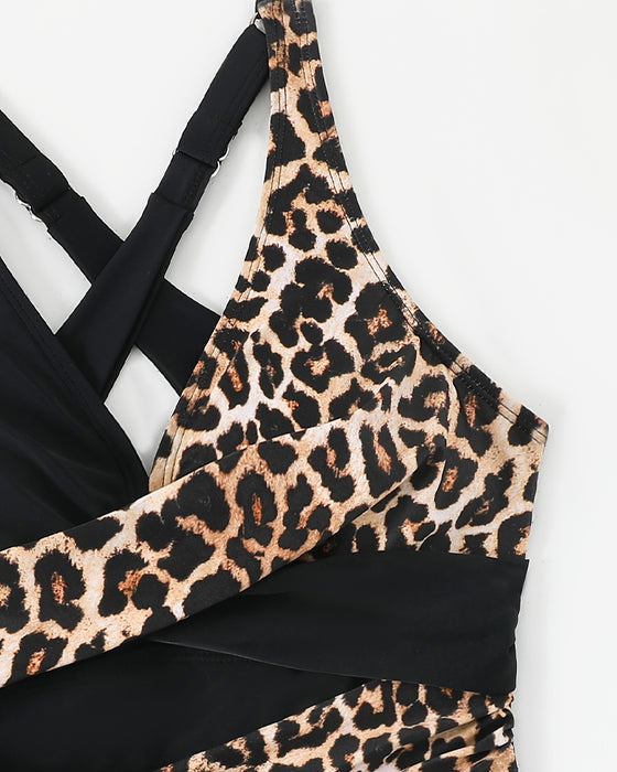 Vacation Leopard Print One Piece