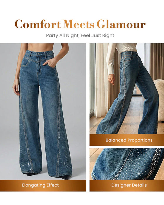 Loose-Fitting Washed Straight-Leg Jeans