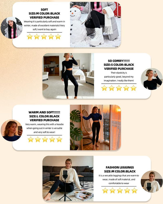 Warm High Waist Cozy Lined Leggings