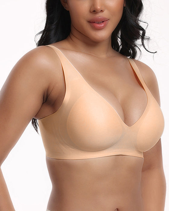 Women's Comfortable Seamless Full Cup Creamy Soft Bra