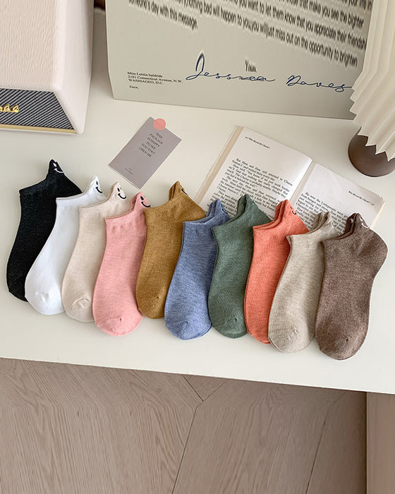 💖 Cute Face Ankle Socks – Bring Joy to Your Every Step