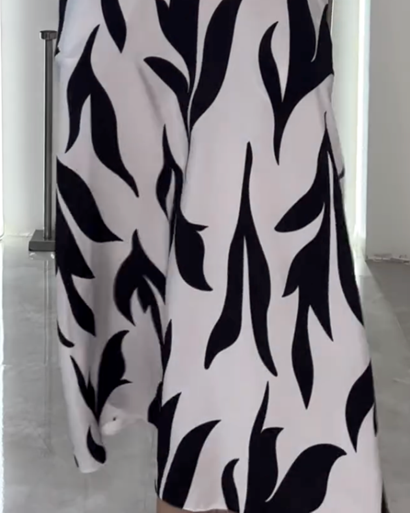 Casual Sleeveless Printed Dress