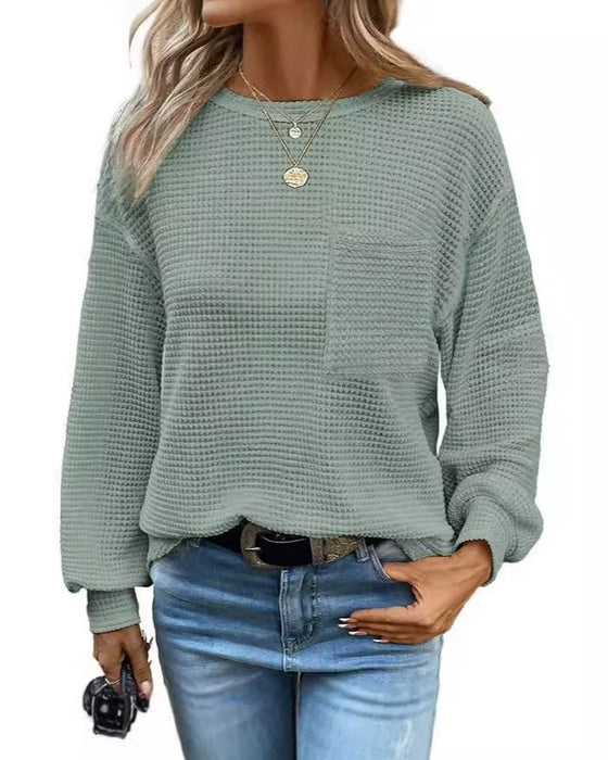 Crew Neck Loose-Fit Top