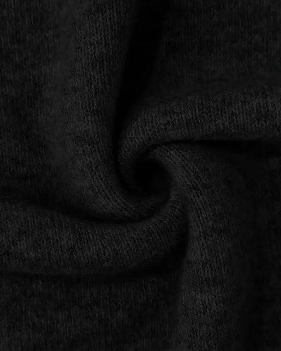 High Neck Patterned Contrast Jumper