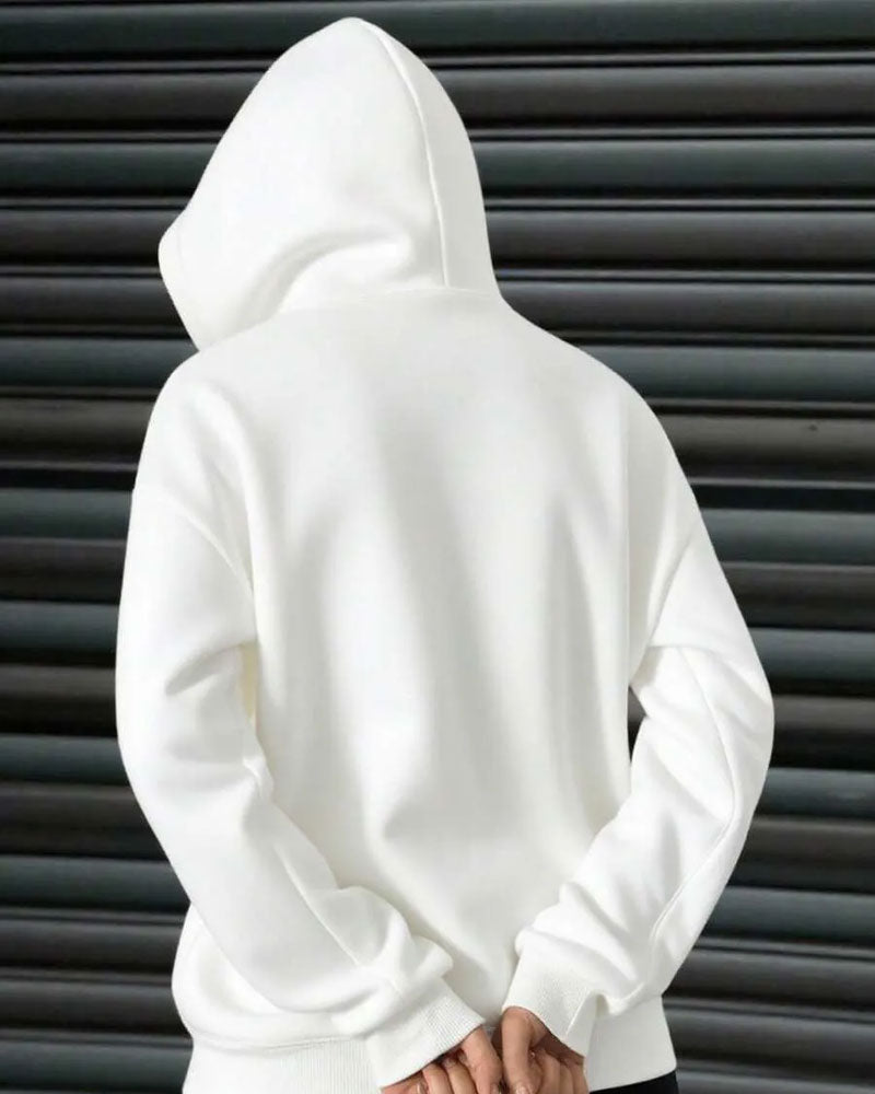 Hooded Casual Zip-Up Sweatshirt Coat
