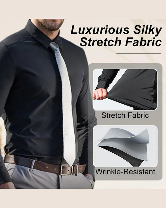 Men's Solid Long Sleeve Shirt