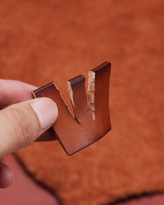Vintage Distressed Top-Grain Leather Belt