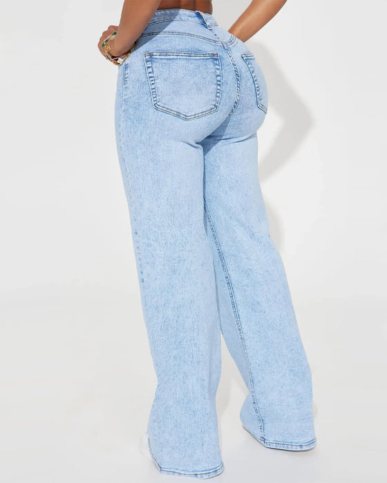 High-Waisted Butt-Lifting Slight-Flared Jeans