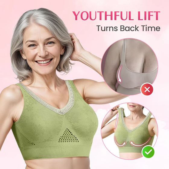 Pure Cotton Buttonless Comfy Lifting Shaping Bra