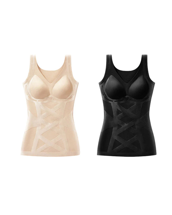 Seamless Body Shaping Camisole with Built-in Bra