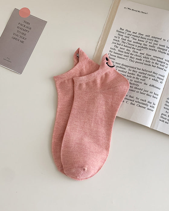 💖 Cute Face Ankle Socks – Bring Joy to Your Every Step