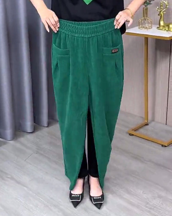 Solid Color Stretch Skinny Pants