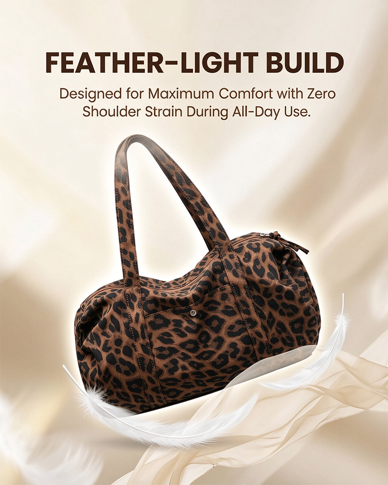 Large Capacity Leopard Print Tote Bag