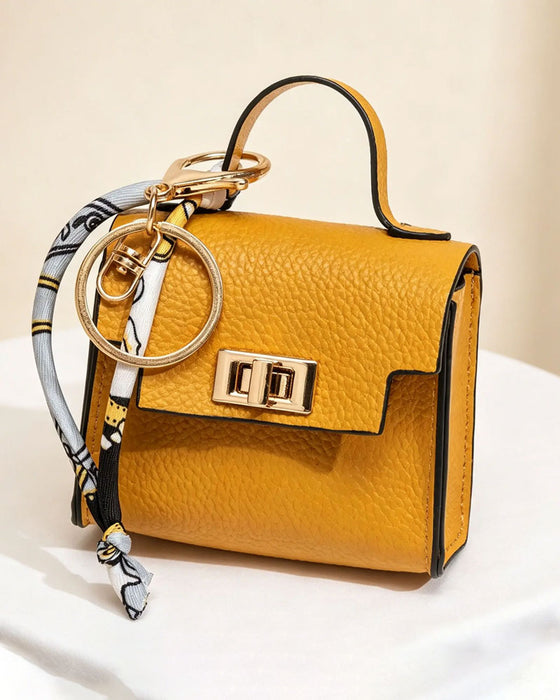 Mini Square Bag Pendant Keychain
