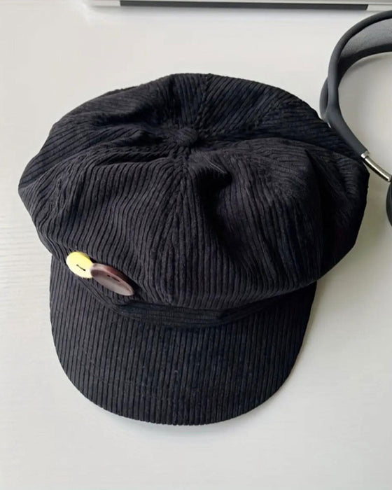 Unisex Vintage Octagonal Beret Hat