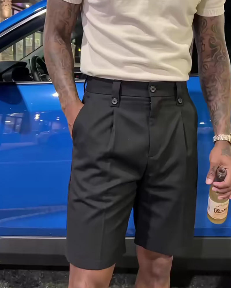 Casual Versatile Men's Suit Shorts
