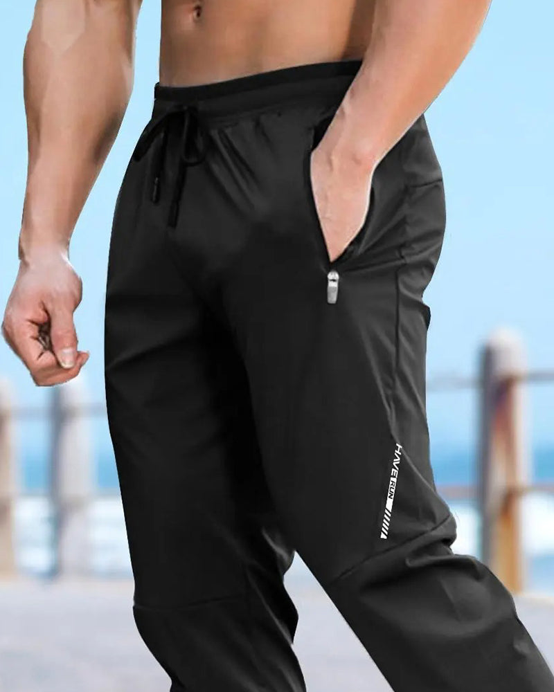 Men's Casual Black Jogger Pants