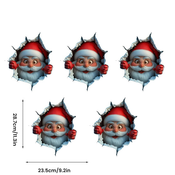 Santa Claus Wall Sticker Set