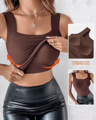 🔥Tank U Neck Shapewear Built-in Bra