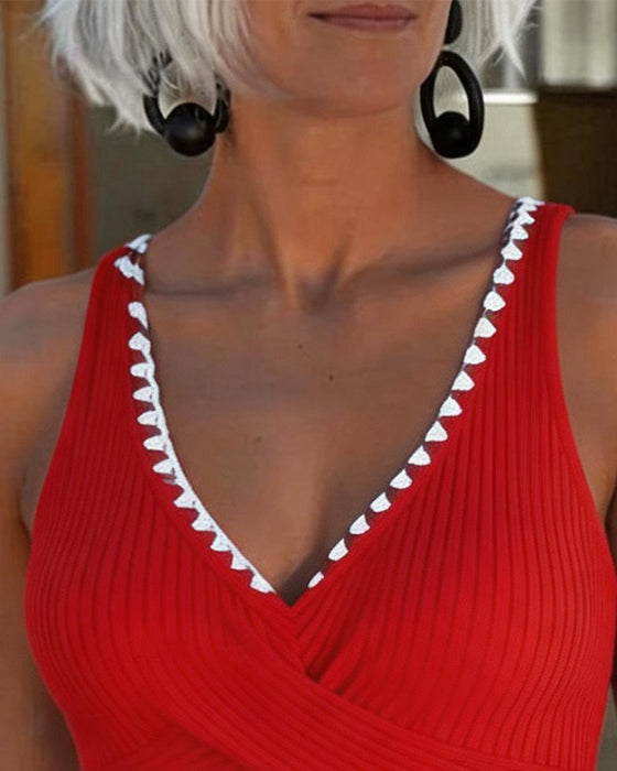 Vacation V-Neck One Piece