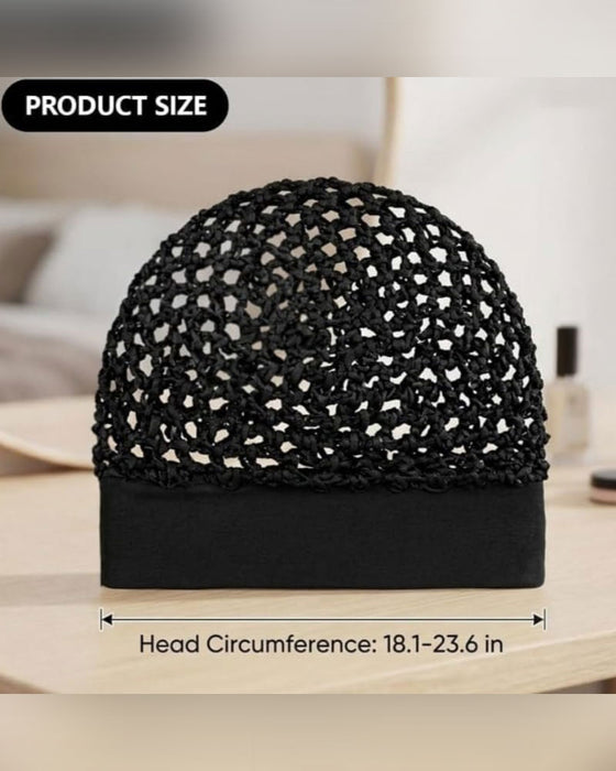 Stretchy Wide-Edge Sleeping Cap