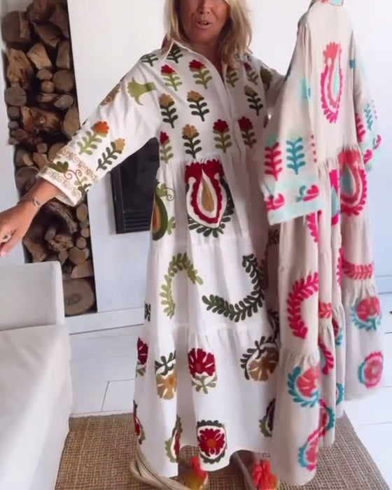 Floral Graphic Print Dress