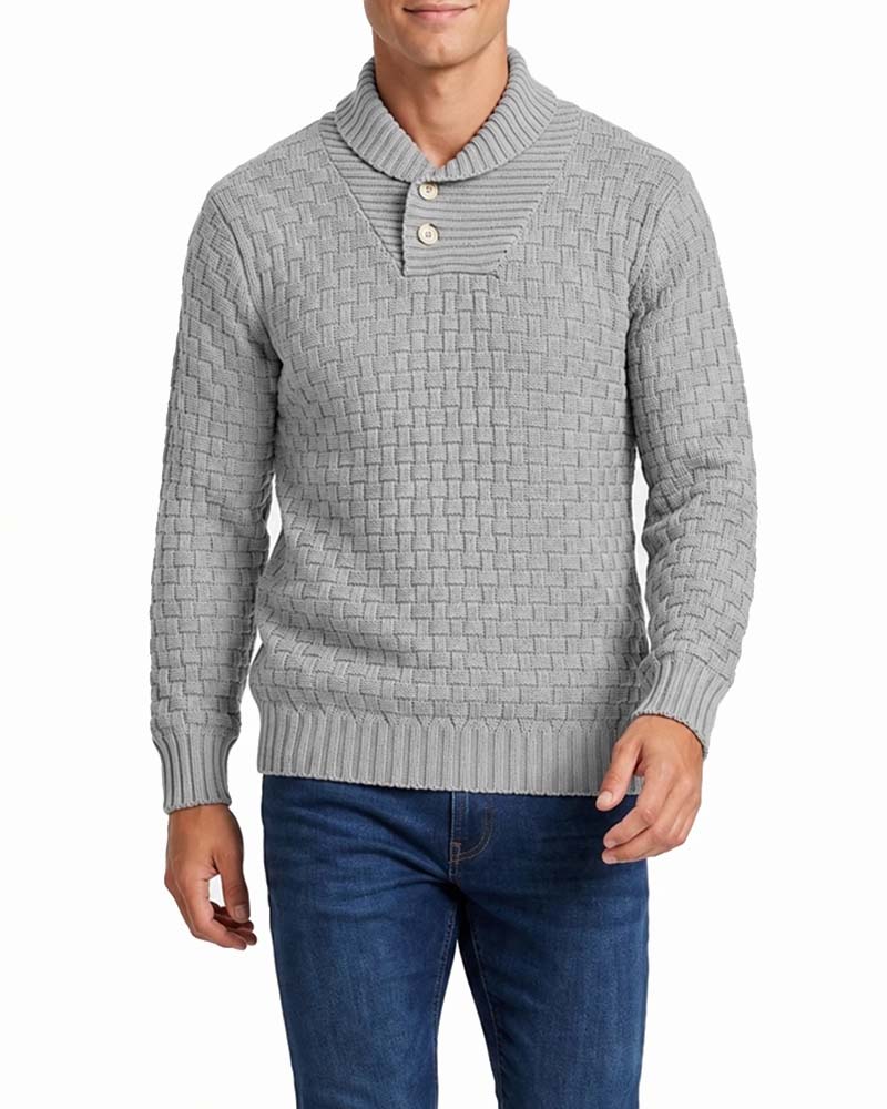 Men's Plaid Casual Pullover