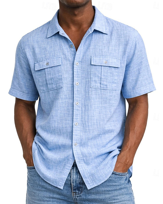 Men's Pocket Short Sleeve Shirt