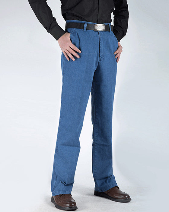 Men's Classic Straight Fit Stretch Jeans