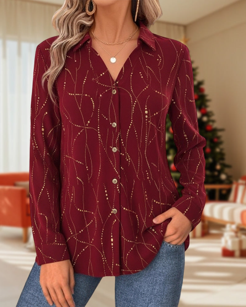 Stitch-Dot Loose Top