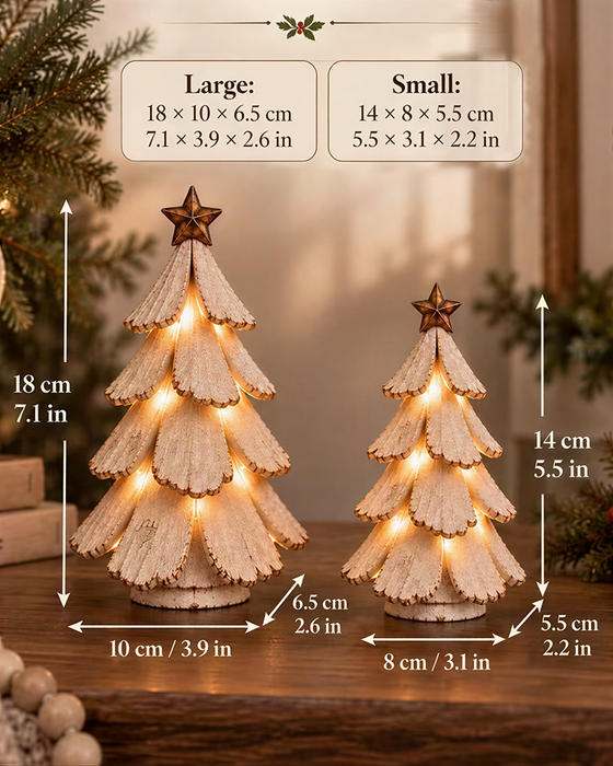 🎄🌙Vintage Lighted Christmas Tree Figurine