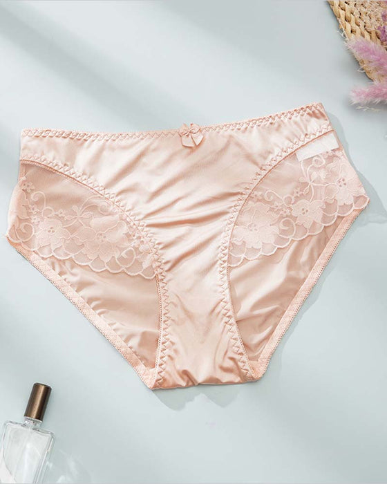 Women's Elegant Satin Lace Panties