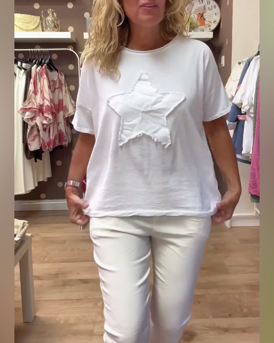 Casual Loose Crew Neck T-Shirt