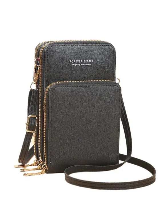 Solid Color Fashion Crossbody Phone Bag