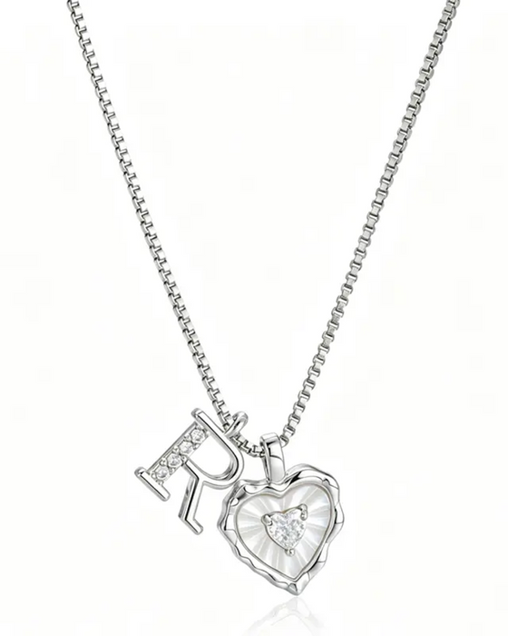 A–Z Micro Pave Letter Pendant Necklace