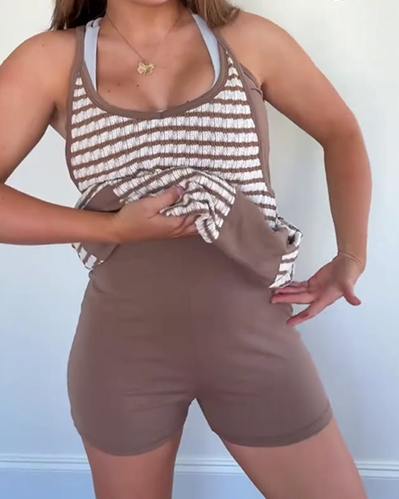 Womens Tennis Athletic Dress Mini Romper Dress