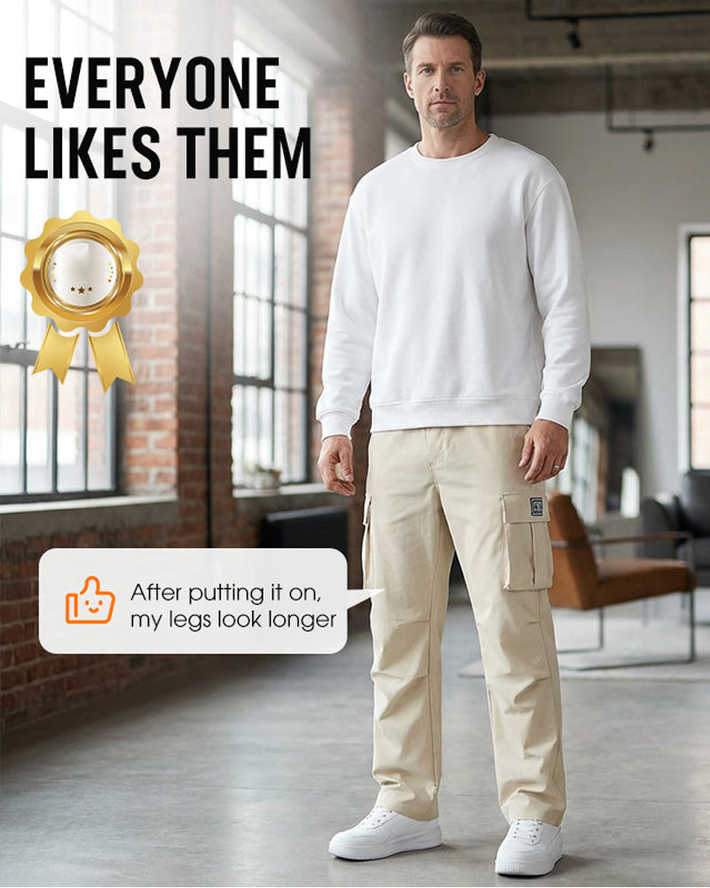 ✨ Men's Cargo Pants – Multi-Pockets, Stretch, Casual ✨