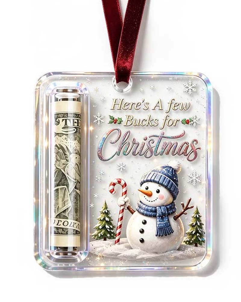 Christmas Cash Gift Ornament