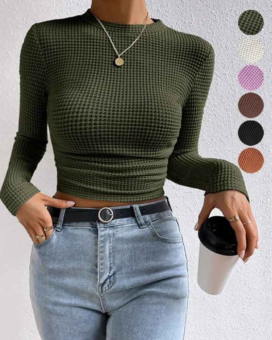 Slim Fit Versatile Long Sleeve Top