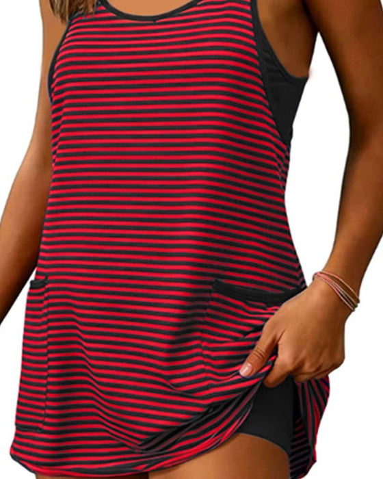 Striped Sleeveless Camisole Casual Jumpsuits