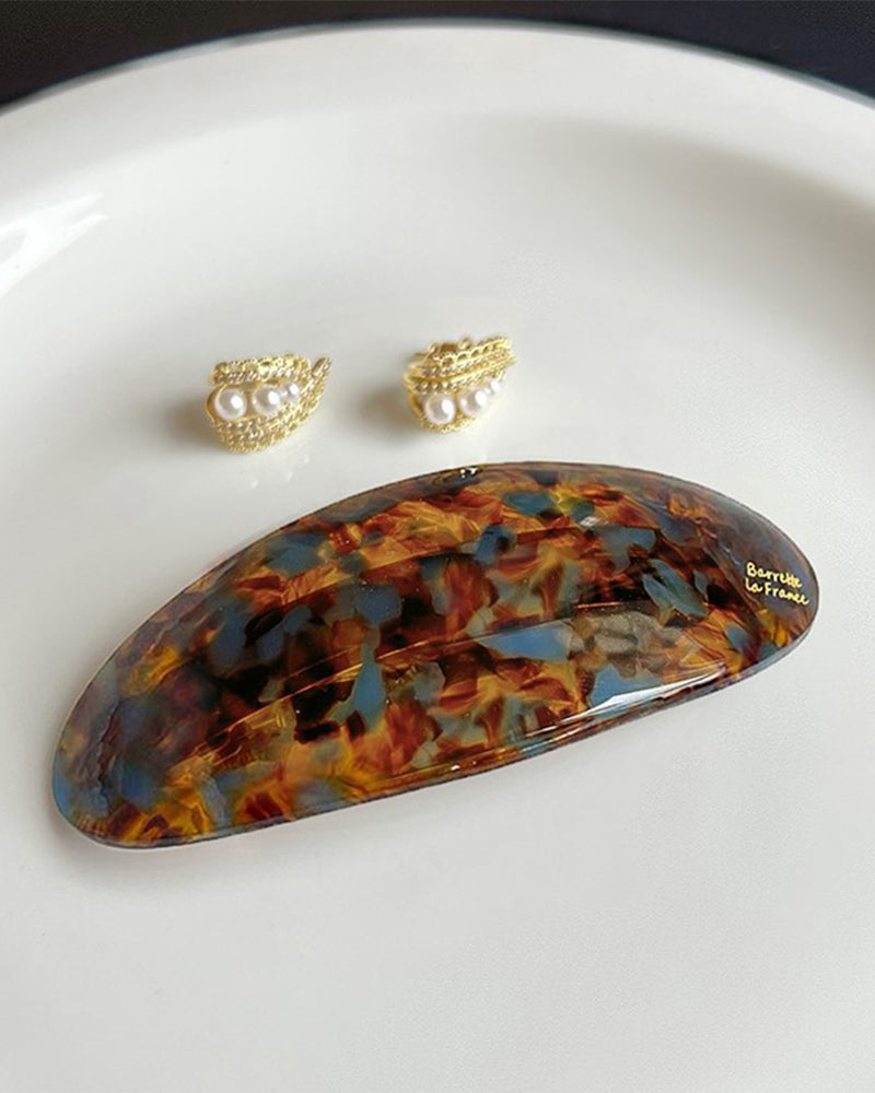 One-word Pone Tail Hairpin Advanced Sense Bangs Clip Half Tie Hair Spring Clip Side Clip Hair Accessories