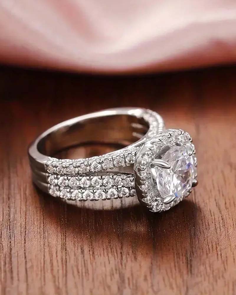 JJ CHIC Full Pavé Ring