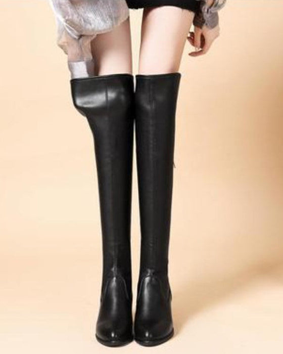 🔥 LAST DAY PROMOTION 🔥🌸✨Warm leather boots for women