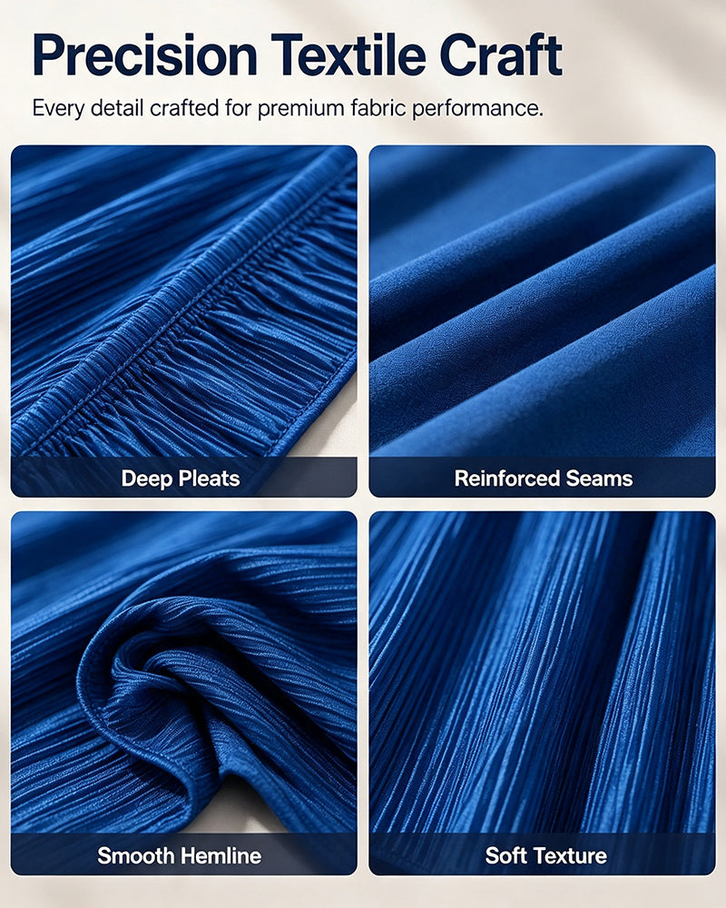 Plus Size Solid Pleated Short Sleeve T-Shirt